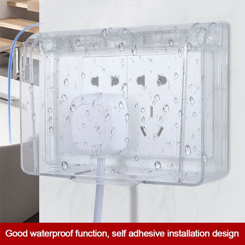 Outdoor Power Point Cover - Wall-mounted Switch Protective Cover Self-Adhesive 86