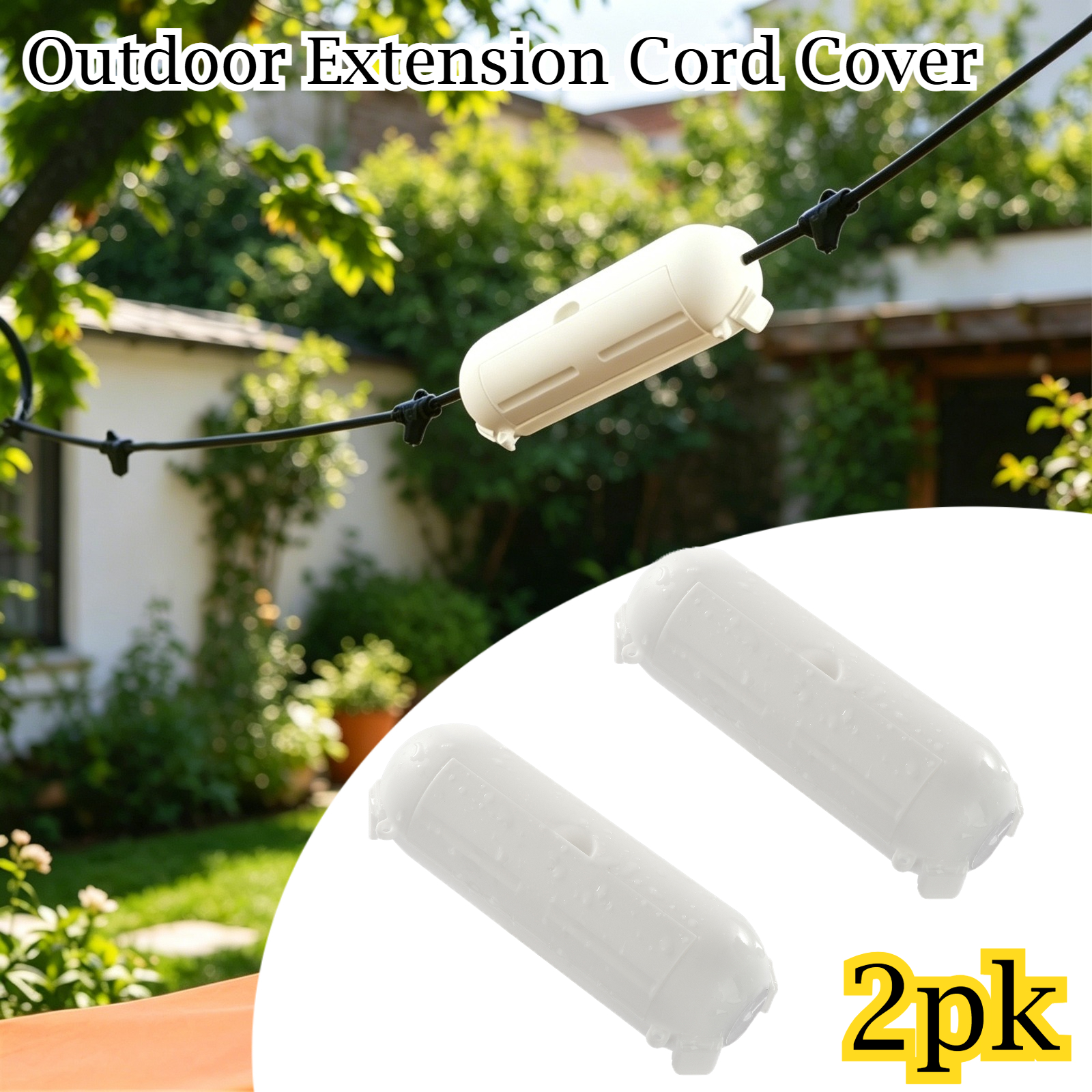 Outdoor Power Point Cover - 2 Pack Waterproof Outdoor Connection Box