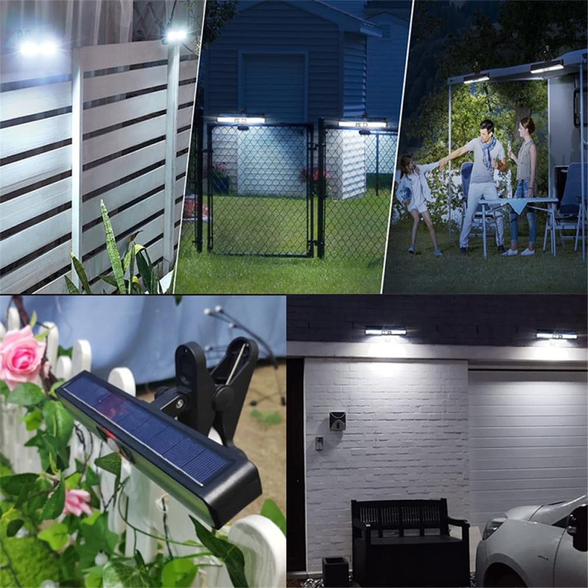 Outdoor Powerwall - NEW_Powerful Clip LED Solar Wall Lights