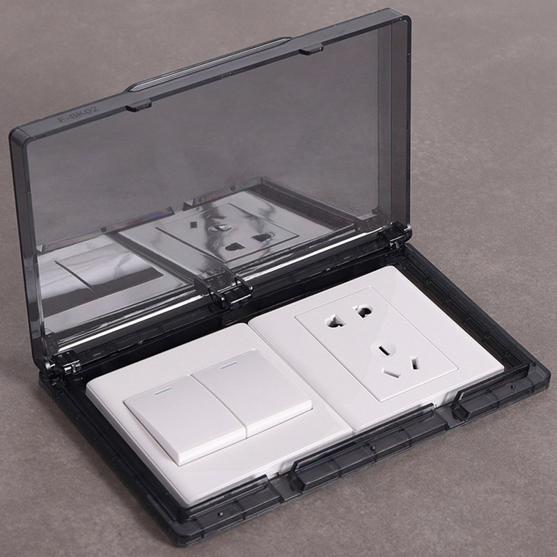 Outdoor Power Point Cover - 86 Type 2-Gang Weatherproof Outdoor Outlet