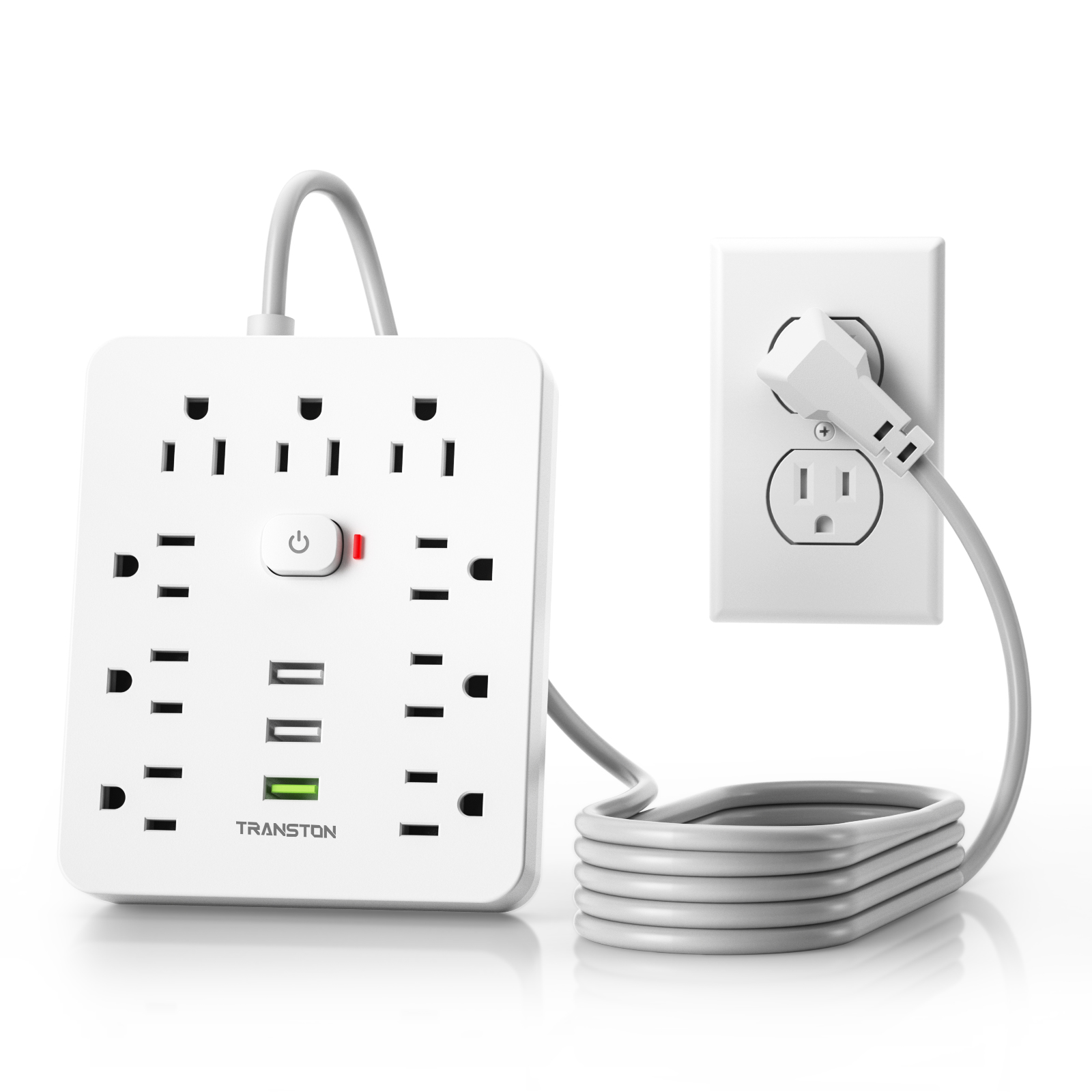 Outdoor Power Strip - Power Outlet with Surge Protector, 9