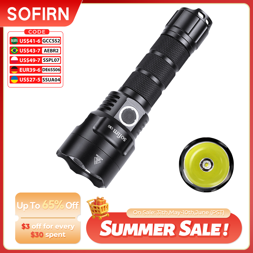 Outdoor Power Group - Sofirn C8G Powerful 21700 LED Tactical