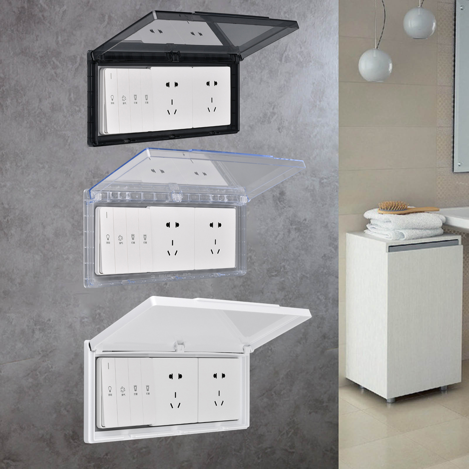 3 Gang Waterproof Outlet Cover - Outdoor Power Socket Cover review and price