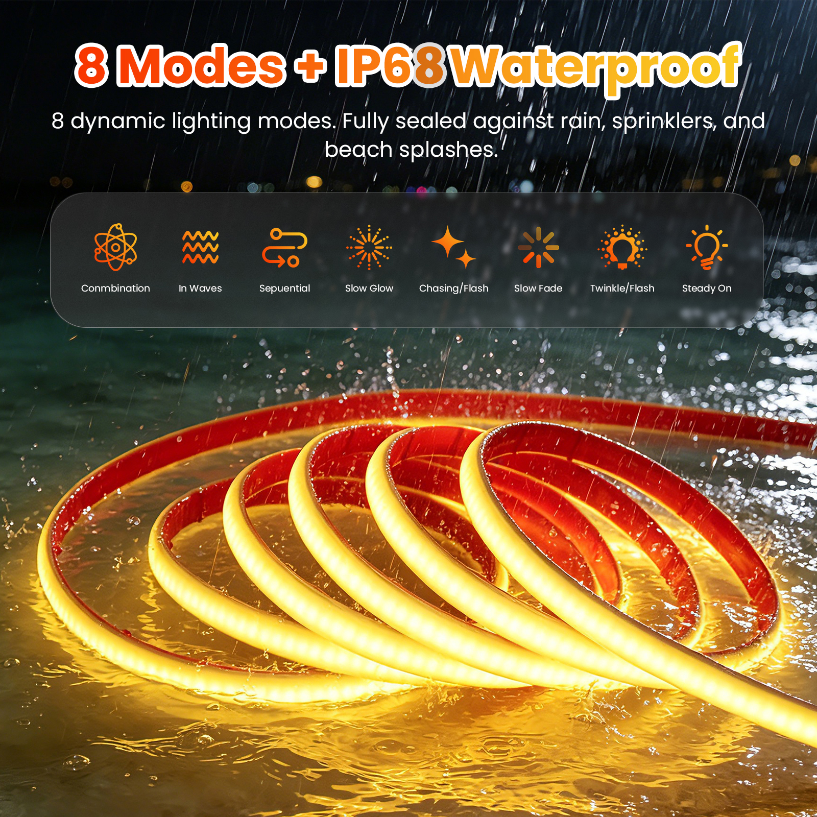 IP68 Solar Powered COB LED Neo - Outdoor Power Strip review and price