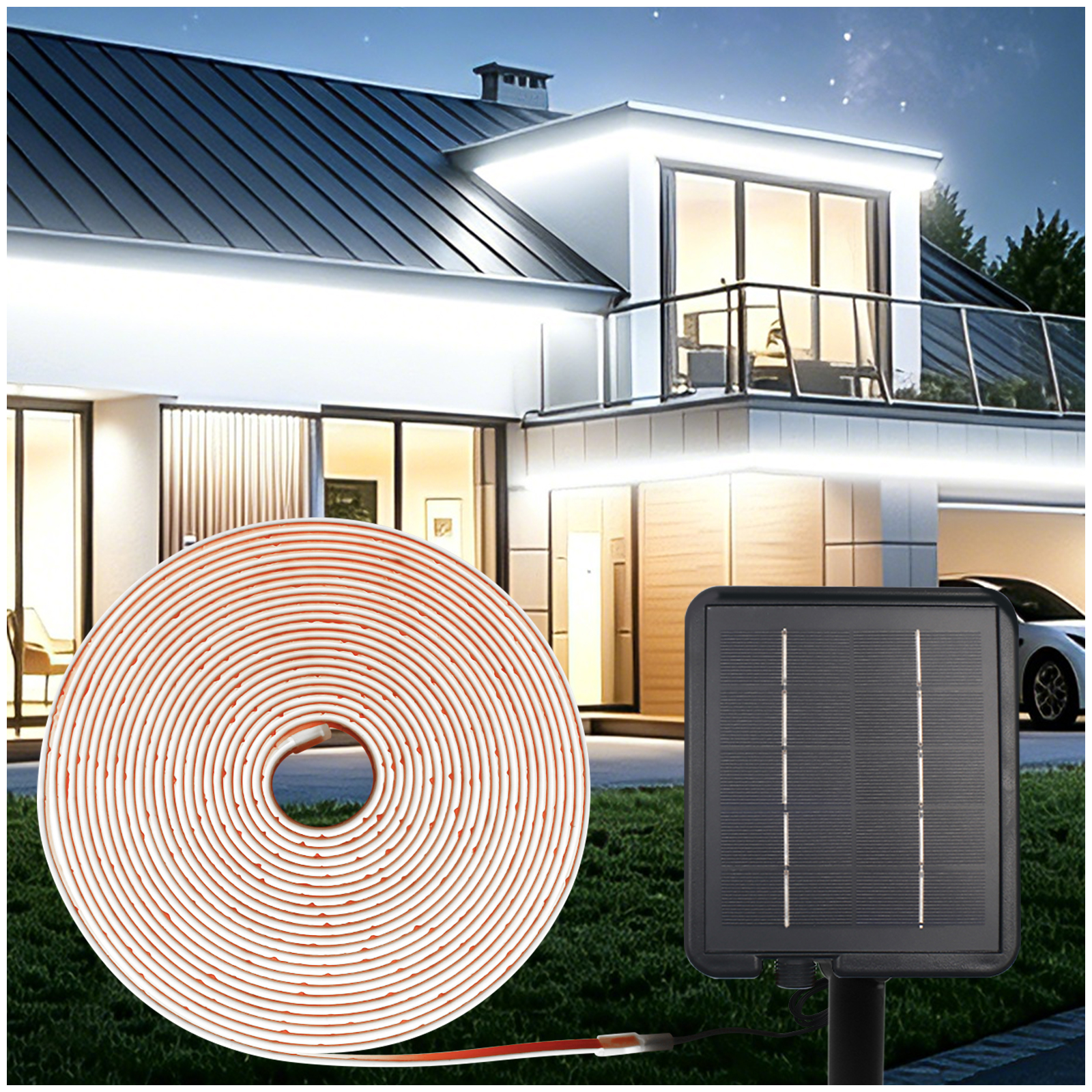 IP68 Solar Powered COB LED Neo - Outdoor Power Strip review and price