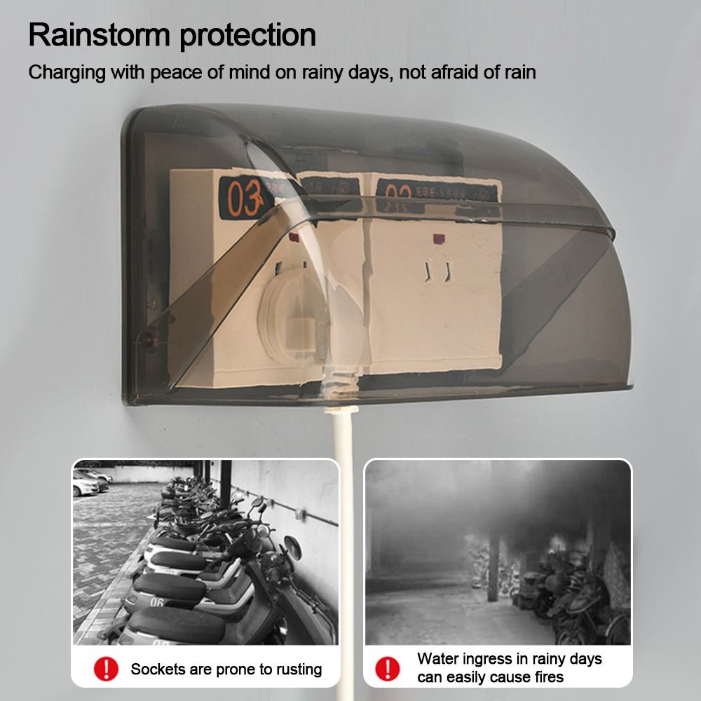 Wall-mounted Switch Protective - Outdoor Power Socket Cover review and price