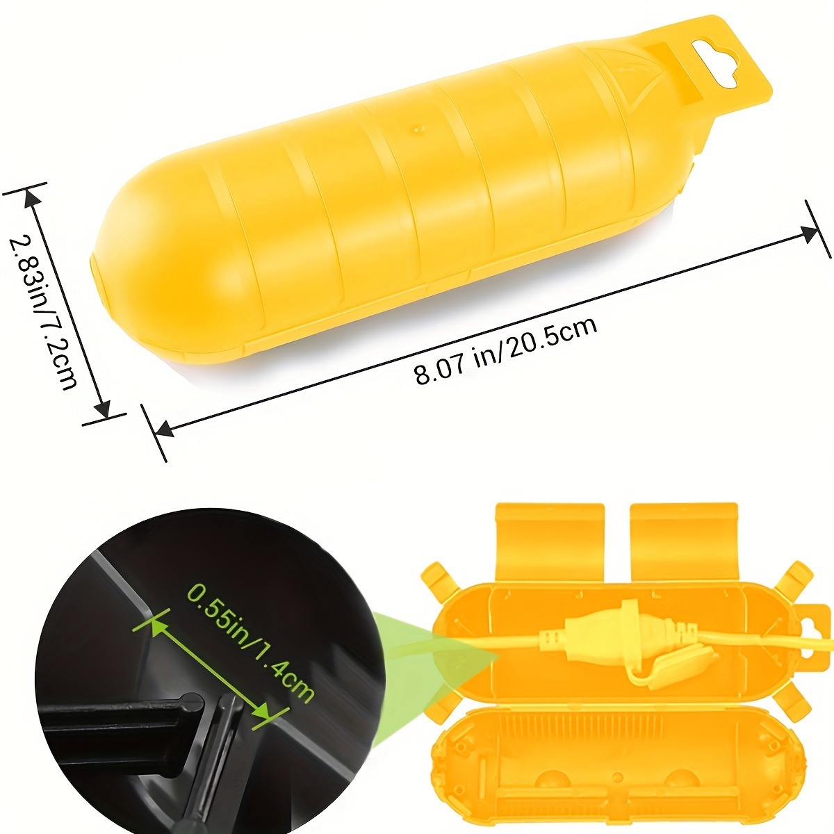 Extension yellow Cord Safety C - Outdoor Power Point Cover review and price