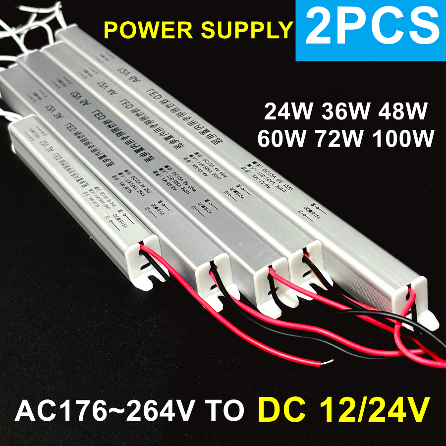2~1PCS 12V 24V Strip Power Sup - Outdoor Power Transformer review and price
