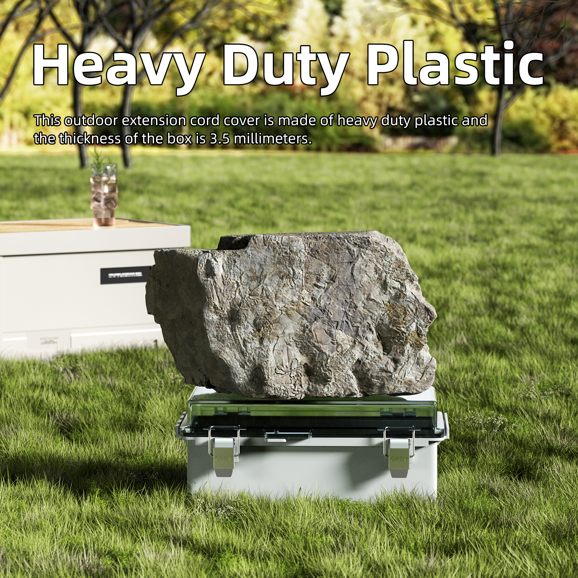 DaierTek 9x5x4.3“ Outdoor Exte - Outdoor Power Point Cover review and price