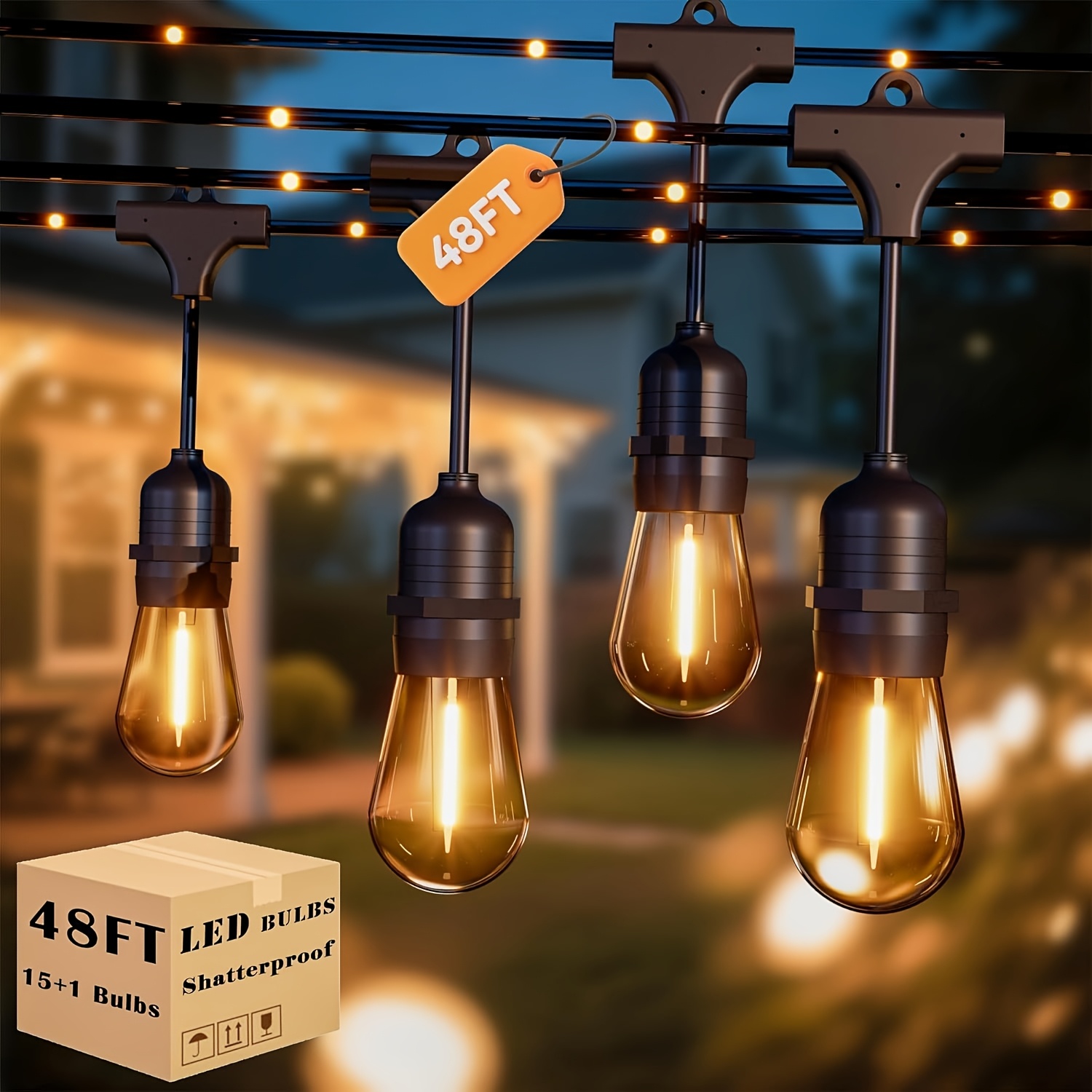BEATINEON Outdoor String Light - Outdoor Power Strip review and price