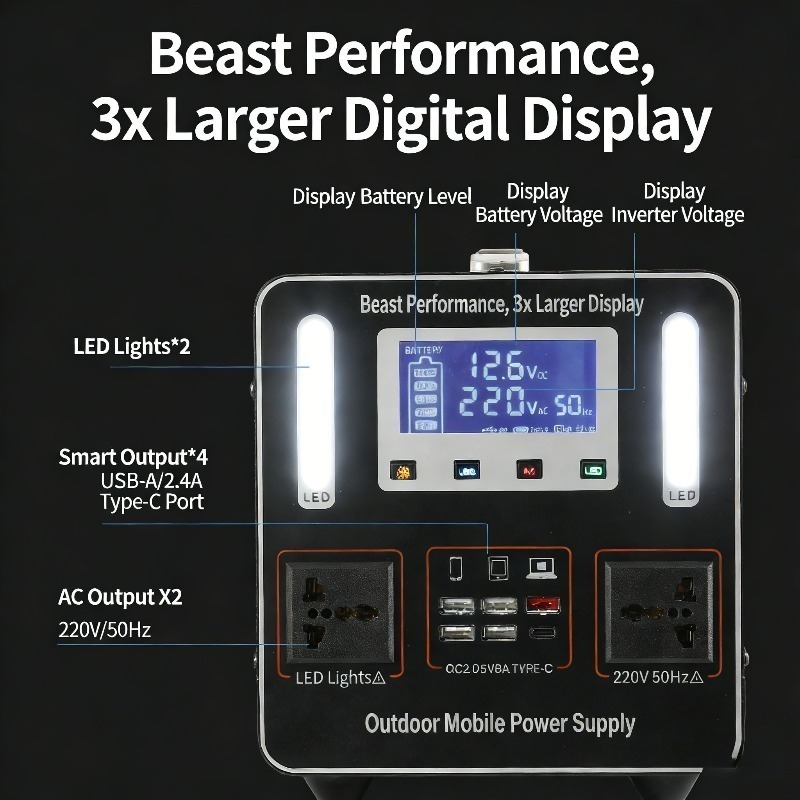 500Wh 500W 220V Portable Power - Outdoor Powerwall review and price