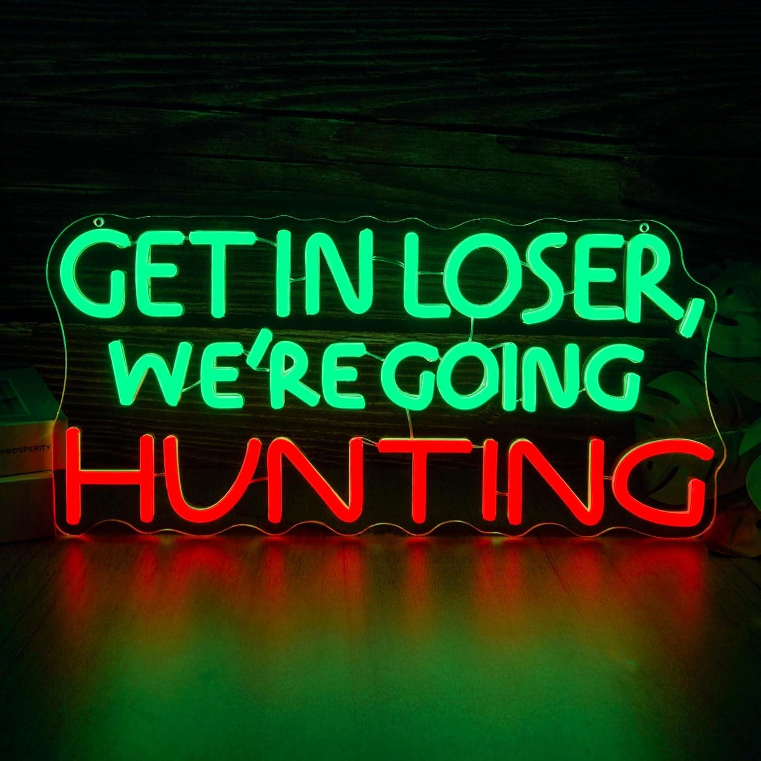 Funny Hunting Neon Sign LED Li - Outdoor Powerwall review and price