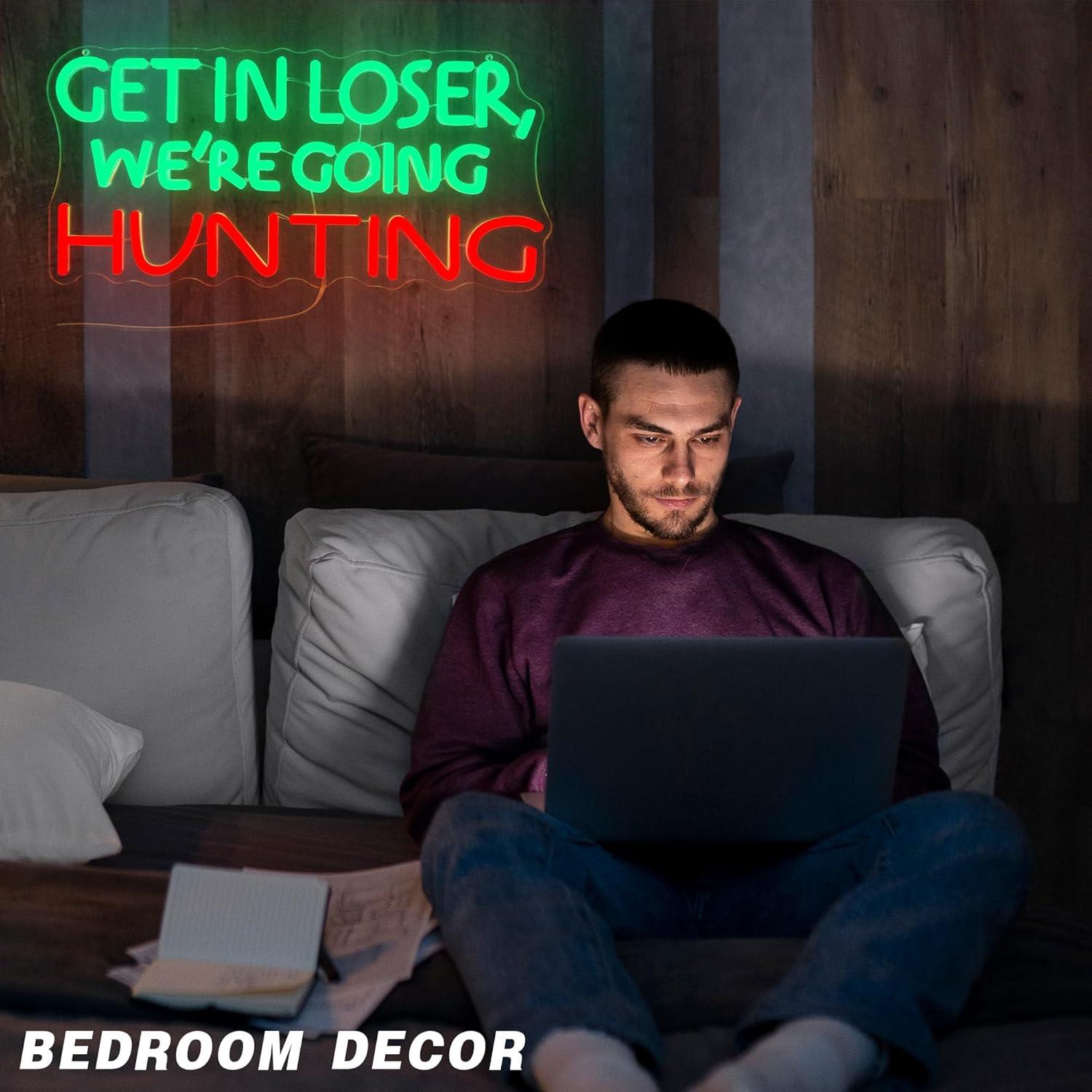 Funny Hunting Neon Sign LED Li - Outdoor Powerwall review and price