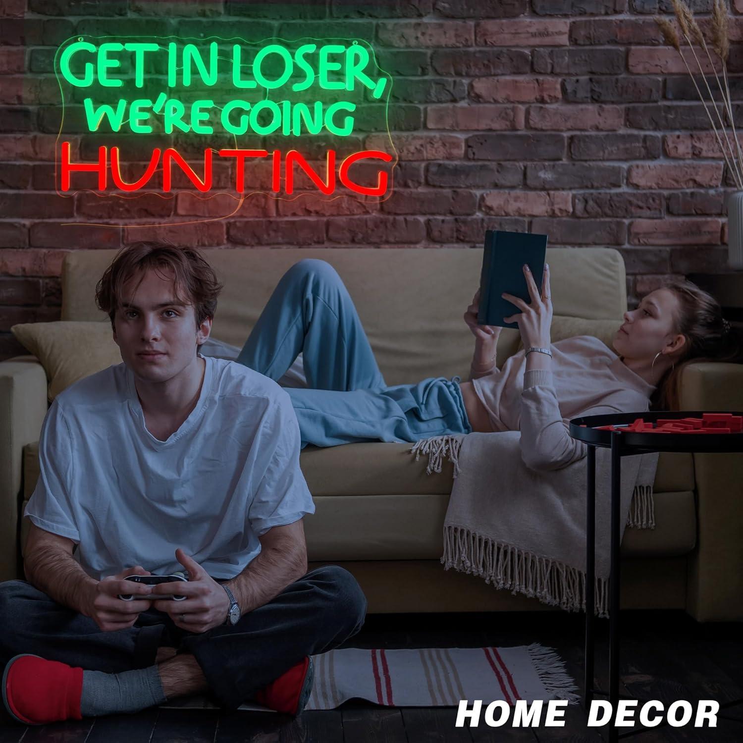 Funny Hunting Neon Sign LED Li - Outdoor Powerwall review and price