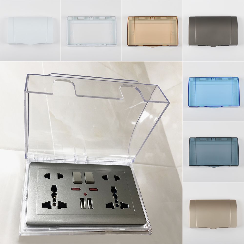 1PC 86 Type Double Socket Prot - Outdoor Power Socket Cover review and price