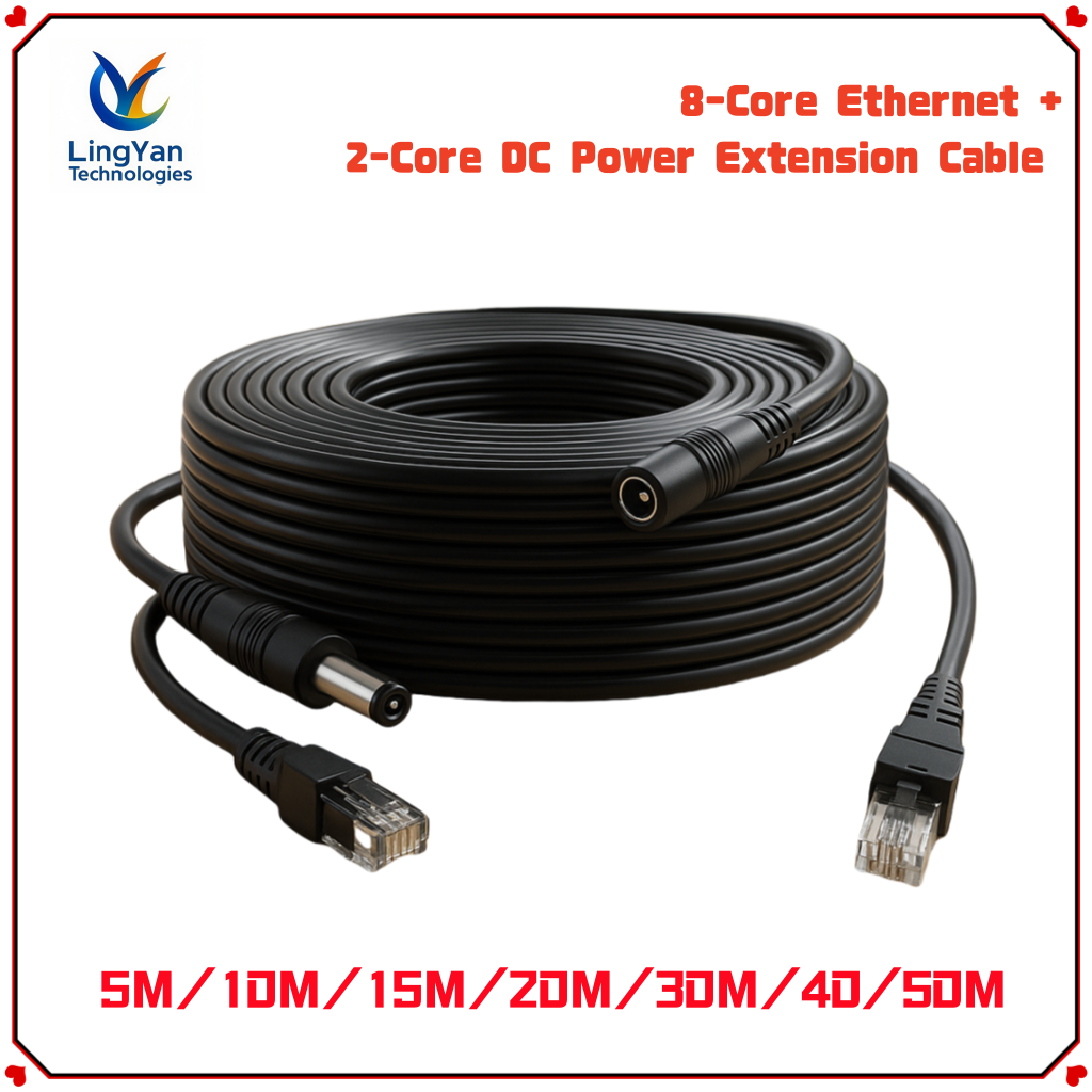 PoE Extension Cable with DC Po - Outdoor Power Strip review and price