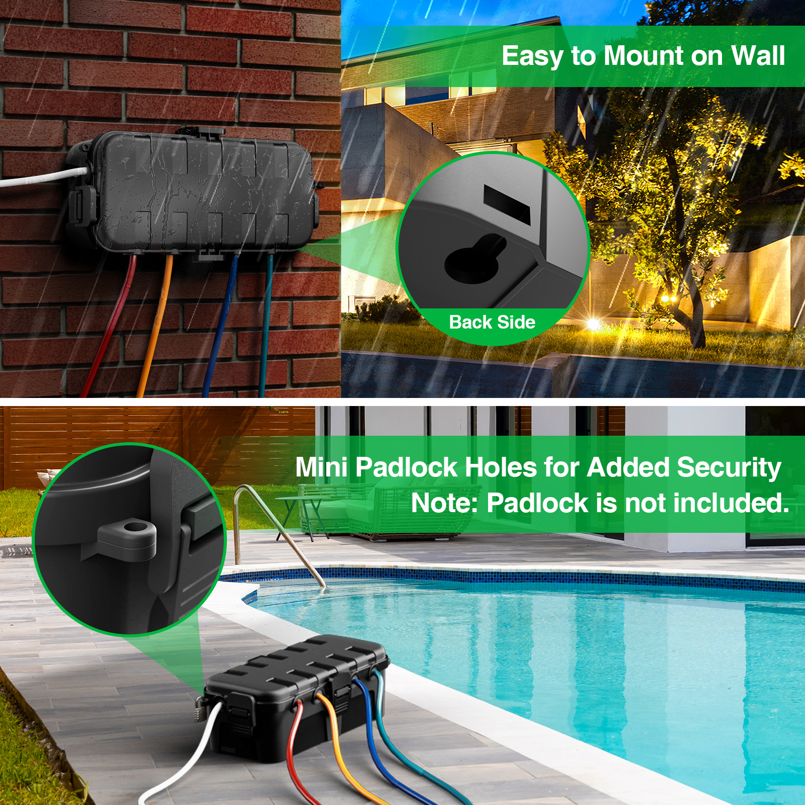 Medium Outdoor Electrical Box, - Outdoor Power Point Cover review and price