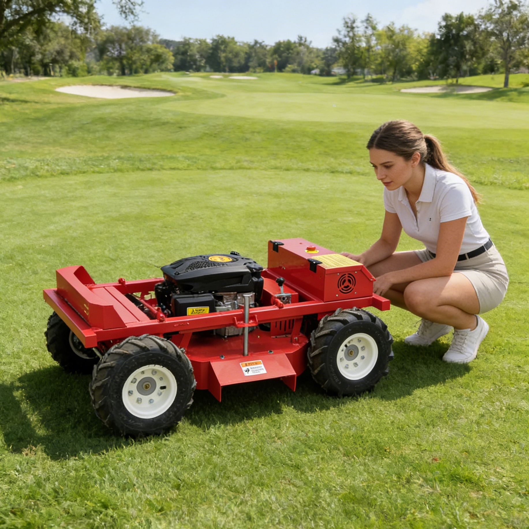 600mm Lawn Mower Robot Self-Dr - Outdoor Power Mowers review and price